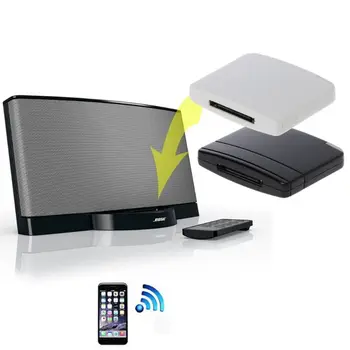 2022 NewA2DP Bluetooth uyumlu Müzik Ses 30 Pin Alıcı Adaptörü Hoparlör Dock iPod