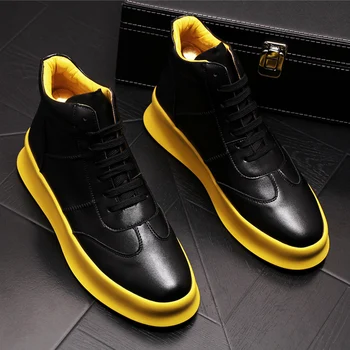marka tasarımcısı erkek botları siyah beyaz ınek deri ayakkabı yakışıklı flats ayakkabı platformu çizme ayak bileği botas masculinas chaussures homme