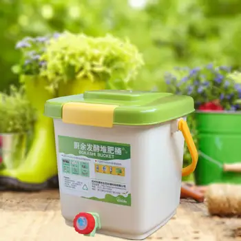 12L Tezgah kompost kutusu Konteyner Fermantasyon Tankı Mutfak Atık Kompost Kovası Kompost Geri Dönüşüm Kovası Mutfak Artıkları için