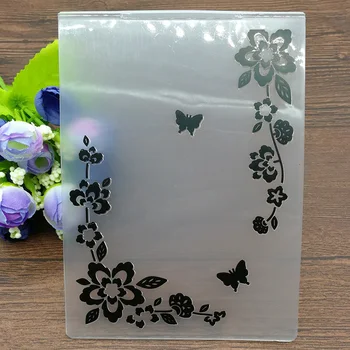 Kelebek Plastik Kabartma Klasörleri DIY Scrapbooking Kağıt Zanaat / Kart Yapımı Dekorasyon Malzemeleri