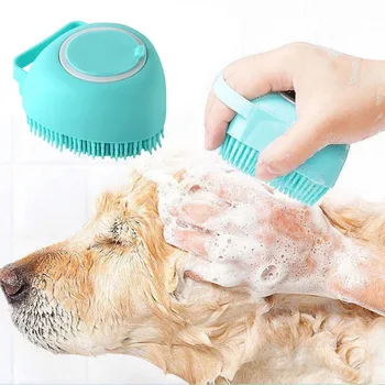 Banyo Köpek Büyük Köpek Kedi Banyo masaj eldiveni Fırça Yumuşak Güvenlik Silikon Evcil Hayvan Aksesuarları Köpekler Kediler için Araçları Mascotas Ürünleri