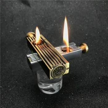 Yeni Siper Gazyağı Çakmak Çift taraflı Yangın Vintage Retro Nostaljik Yaratıcı Çakmak Torch Koleksiyonu Araçlar