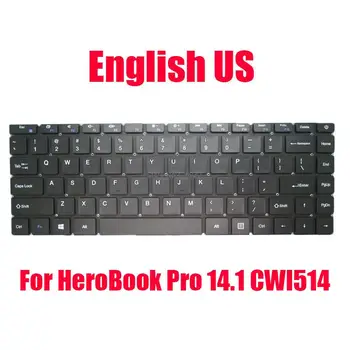 RU ABD dizüstü Yedek Klavye İçin Chuwi İçin HeroBook Pro 14.1 CWI514 İngilizce Rusya Siyah Çerçeve Olmadan Yeni