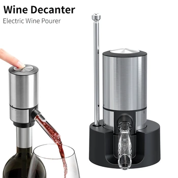 Elektrikli şarap akıtıcı Sürahi Dağıtıcı Tabanı ile Hızlı Ayılma Otomatik şarap dekantörü Havalandırıcı Pourer Bar Parti mutfak gereçleri