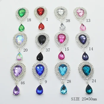 ZMASEY Yeni Moda Alaşım Düğmeler Kolye 25 * 50mm 5 adet / grup Dikiş Düğün Tatil Parti Dekor Metal Düğme İşi Aksesuarları