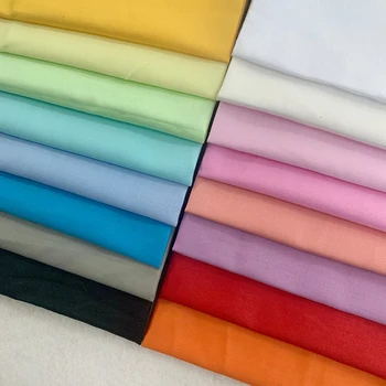 Dimi Pamuklu Düz Renk Renkli Kumaş El Yapımı DIY Pamuk Bebek Bjd Giyim Kumaş Yüksek Sayısı Yüksek Yoğunluklu Kumaş 45x50cm