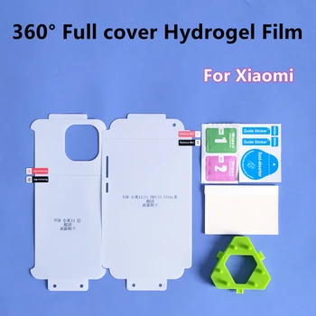 360° Tam Kapak Hidrojel Film İçin Xiaomi 11/11Pro/11 Ultra Ekran Koruyucu İçin Mi 10 / 10pro / 10Ultra TPU HD Film Cam Değil