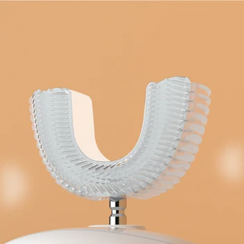 MIPOW U Şekli C Tipi Silikon Yedek Fırça Kafası Elektrikli Diş Fırçası için 360 Derece Otomatik Sonic Çocuk Çocuk Diş
