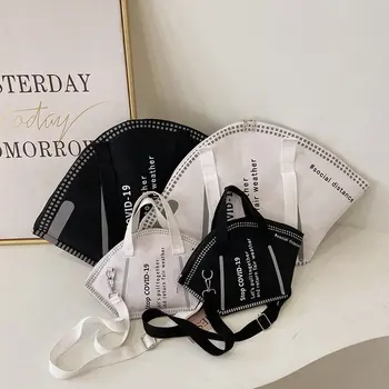 Maske Çanta Omuz Askısı İle Bayanlar Alışveriş Çantaları Benzersiz Tasarım Moda Bayan Çanta Para saklama kutusu Boyutu S Boyutu