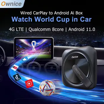 Ownice android carplay aı kutusu mini kablosuz otomatik adaptör netflix için akıllı TV Radyo Evrensel VW Voyage Arteon Bora Magotan