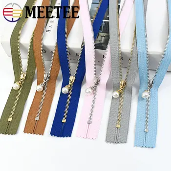 5/10 adet Meetee 15-30cm 3# Metal Fermuar Close-end Fermuarlar Çanta Giyim Tamir kitSewing cüzdan Zip DIY El Sanatları Aksesuarları