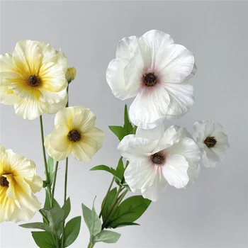 YENİ Japon Kelebek Şakayık Yapay ipek Çiçekler beyaz Düğün dekorasyon fleur artificielle ev yılbaşı dekoru