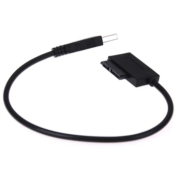 Usb 7 + 6 13pin ince Sata/ıde Cd Dvd Rom optik sürücü kablosu adaptörü dizüstü Laptop için