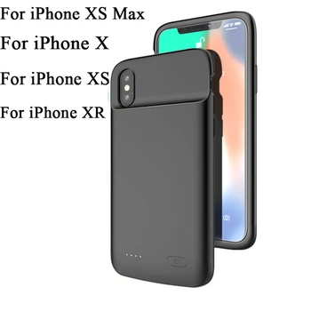 Ultra ince pil şarj cihazı iPhone için kılıf X XS XR taşınabilir harici pil Kutusu güç Bankası Şarj Kapak iPhone XS İçin Max