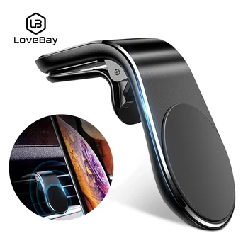 LOVEBAY Manyetik Evrensel Araç telefonu tutucu Hava Firar Dağı Standı Araba GPS cep telefonu tutucu Blacket iPhone11 Xiaomi