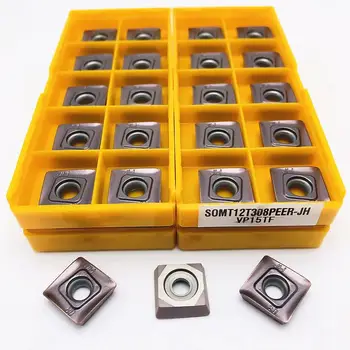 10 Adet karbür insert SOMT12T308 JH VP15TF yüksek kaliteli metal karbür aracı SOMT 12T308 CNC parçaları kesme aleti SOMT dönüm aracı
