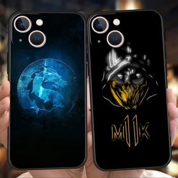 Akrep Sıfır Alt Mortal Kombat iPhone 14 Artı 14 13 12 11 Pro Max 8 7 Artı SE2020 Kılıf Yumuşak iPhone X XR XS Max 13 Mini
