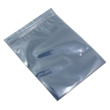 15 * 20 cm Anti Statik Koruyucu Zip Kilit Çanta Yeniden Kapatılabilir Antistatik Elektronik Fermuar çanta ambalajı El Sanatları için Veri Hatları