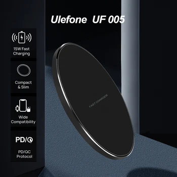 Ulefone UF005 15W Qi Kablosuz Şarj Pedi ulefone Zırh 12 güç Zırh 13 iPhone13