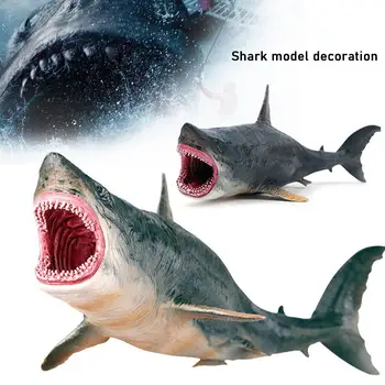 Deniz Deniz Yaşamı Klasik Okyanus Hayvanlar Megalodon Köpekbalığı Aksiyon şekilli kalıp Koleksiyonu Oyuncak Çocuklar İçin Hediye Eğitim Öğrenme Hediye