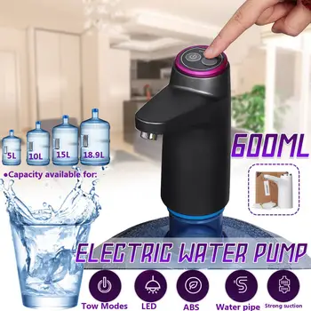 Otomatik Elektrikli Su Pompası Mini su sebili USB Taşınabilir Kablosuz Elektrikli Su Galon Pompası Su Şişesi İçecek Dağıtıcı