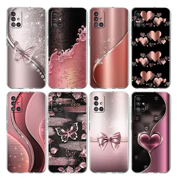 Aşk Yay Temizle Kılıf Samsung Galaxy A52 A12 A51 A32 A21s A71 A32 A22 50 A70 A31 A72 5G Telefon Kapak