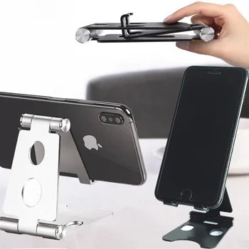Telefon Mini Tutucu Standı iPhone 12 Pro 8 11 X XS Xiaomi Mi 9 Metal Tablet Tutucu Katlanabilir Standı Masası Telefon Huawei