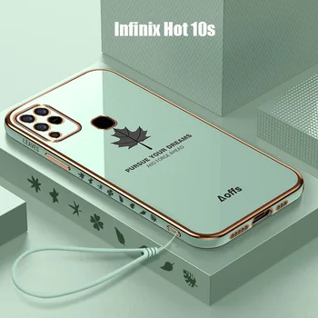 Infinix Sıcak 10 S arka kapak kılıf silikon Moda Kaplama yumuşak TPU kılıf Infinix Sıcak 10 S durumda X689B X689 X689D Coque kapak