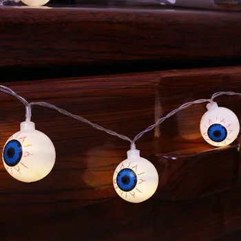LED cadılar bayramı dekorasyon ışık dize pil ışığı kabak kafatası ışık su geçirmez uzaktan kumanda ışığı
