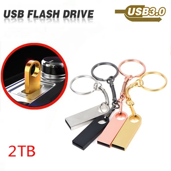 8 GB-2 TB Metal USB 3.0 Flash sürücü bellek sopa kalem U Disk Metal anahtar başparmak PC dizüstü