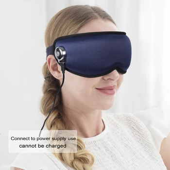 3D göz masajı ısı titreşim akıllı Hava Yastığı Sıcak Kompres elektrikli yüz gözler masaj Makinesi sağlık uyku Maskesi