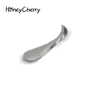 15 cm Profesyonel Gümüş Parlak Metal ayakkabı çekeceği Kaşık Kerata Paslanmaz Çelik Honeycherry