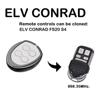 ELV CONRAD uzaktan kumanda yerine kullanılır 868.35 MHz model ELV CONRAD FS20 S4 garaj kapısı açacağı