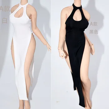 Özelleştirilmiş 1/6 Kadın Buz İpek Elbise Askı Etek Elbise Modeli Fit 12 