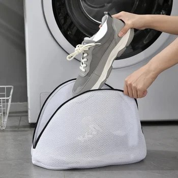 File çamaşır torbası Ayakkabı Çizme Fermuarlı Giysi İç Çamaşırı Yıkama Torbası Giyim Sütyen Deforme koruma ağı Sepeti çamaşır torbası