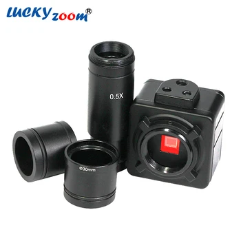 5MP USB Cmos Kamera Elektronik Dijital Mercek Mikroskop Kamera 0.5 X C-mount Lens Adaptörü Dürbün Trinoküler Microscopio