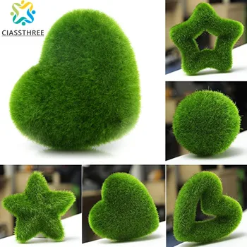 Sıcak Satış moda yapay taze yosun topları yeşil bitki ev partisi dekorasyon
