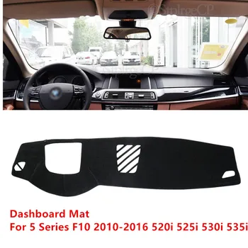 BMW 5 Serisi için F10 2010-2016 520i 525i 530i 535i Kaymaz Mat Güneşlik Dashmat Halıyı Korur Dashboard Kapak ped Aksesuarları