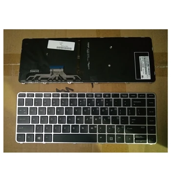 İngilizce Laptop Klavye hp EliteBook Folio 1040 için G3 klavye ABD gümüş
