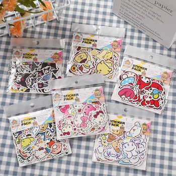 60 Adet Hello Kitty Kawaii Benim Melody Kuromi Su Geçirmez Çıkartmalar Anime Sanrioed Kız Kalp Dıy El Hesabı Malzeme Etiket Paketi