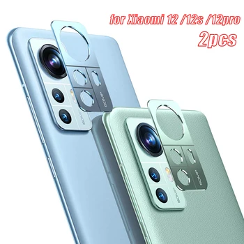 2 adet Lens Koruyucu Kapak İçin Xiaomi Mi 12 12X 12S Pro Metal Kamera lens Koruyucu İçin Xiaomi 12X 12 Pro Ekran Koruyucu Filmler
