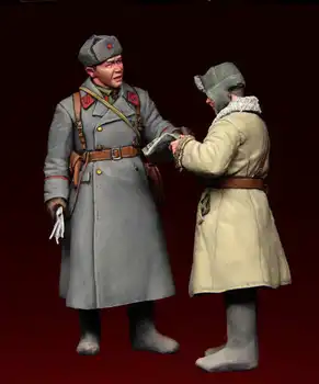 1/35 model seti reçine kiti İKİNCİ Dünya Savaşı Sovyet zırhlı subay memuru