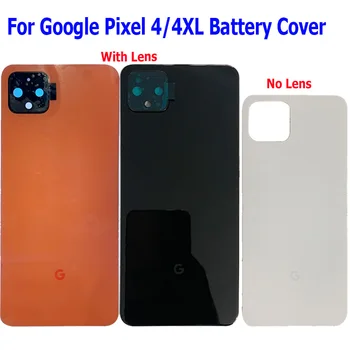 orijinal Google Pixel 4 İçin Pil Kapağı Kapı Arka Konut Arka Kılıf Google Pixel İçin 4XL Arka Pil Kapı Kamera Lens İle