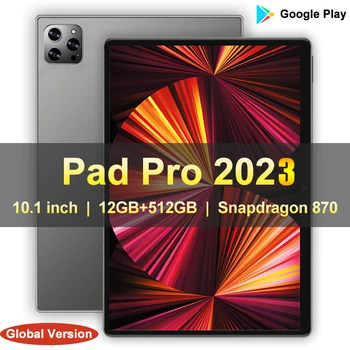 Dünya Prömiyeri Pad Pro Tablet Android 10 İnç 1920x1200 HD Ekran Tablet Snapdragon 870 8800mAh 8GB 256GB 5G Wifi Tablet PC