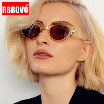 RBROVO 2021 Cateye Güneş Kadınlar Yüksek Kalite Vintage Gözlük 2021 Lüks Tasarımcı Shades Kadınlar Toptan Gafas De Sol Mujer