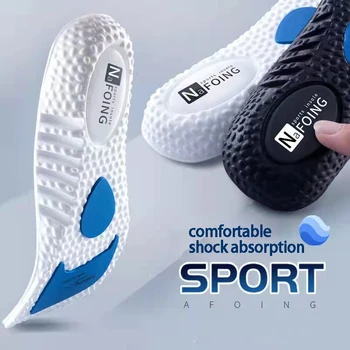 EVA Silikon Ortopedik Yumuşak Elastik Sneakers Tabanlık Spor Koşu Rahat Nefes Şok Emme Ayakkabı Taban Pedleri