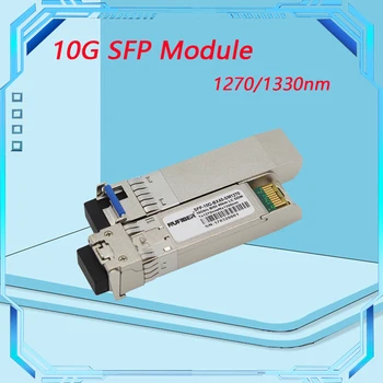 10G BIDI SM LC WDM SFP+ Modülü 1270/1330nm Tek Modlu 10-80KM Fiber Optik Modül Cisco Anahtarı İle Uyumlu