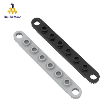 BuildMOC 4442 1x8 kart diş plakası her iki ucunda Yapı Taşları Parçaları DIY İnşaat Klasik Marka
