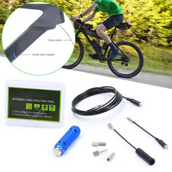 Iç Kablo Yönlendirme Aracı bisiklet şasisi Vites Hidrolik Hortum Tel Shifter İç Kablo Mıknatıs Yol Bisikletleri