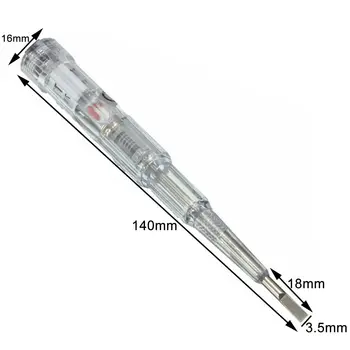 1 adet Su Geçirmez Kaynaklı Test Cihazı Kalem Tornavida Probu ışık Test Cihazı Dedektörü 70-250V test kalemi Kalem